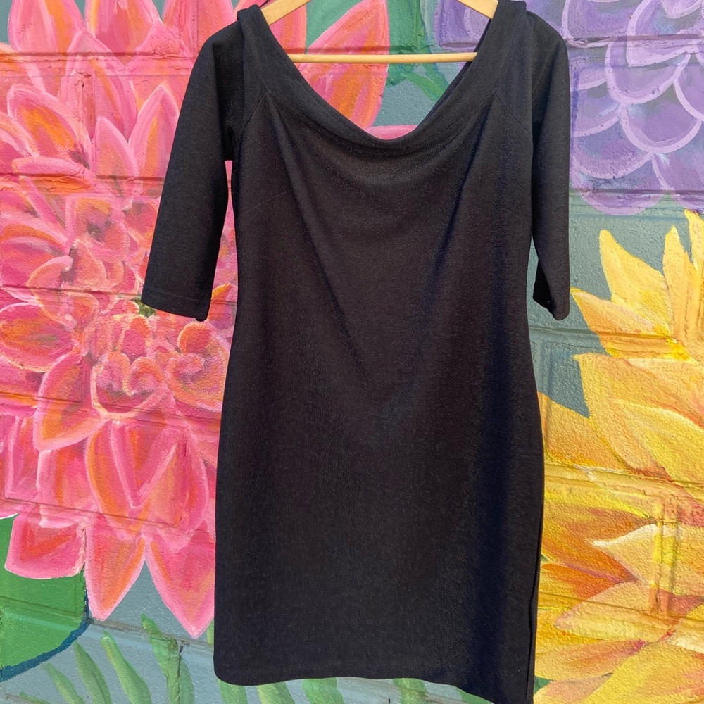 H&M sparkly black dress